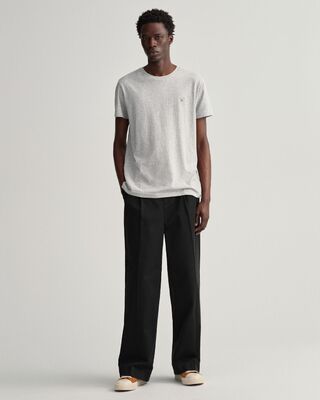 Gant harmaa t-paita pyöreällä pääntiellä