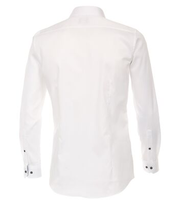 Venti valkoinen body fit kauluspaita