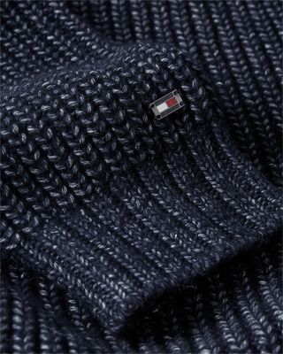 Tommy hilfiger tummansininen paksu neulepusero