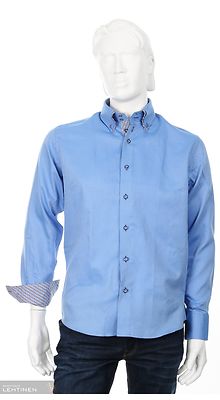 Culture sininen modern fit kauluspaita