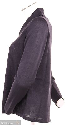 Skovhuus kauluksellinen neulepusero, etukappale kuvioneuletta