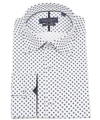 Guide sini-valkoinen slim fit paita