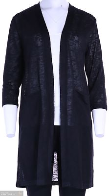 M.X.O musta ohut neuletakki