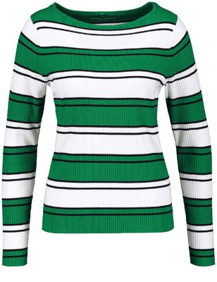 Gerry weber vihreä raidallinen neulepusero