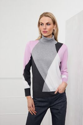 Micha roosa harmaa pooloneule