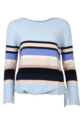 STI vaaleansininen puuvillaneule