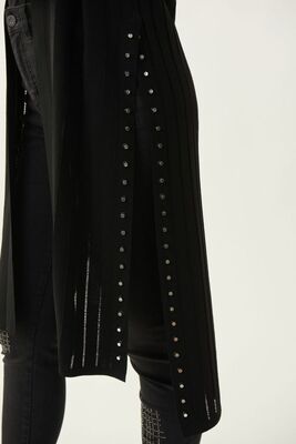 Joseph ribkoff musta niittisomisteinen neuletakki