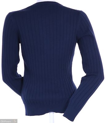 Gant tummansininen neulepusero pyöreällä pääntielllä