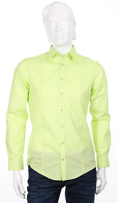 Venti body fit limenvärinen kauluspaita