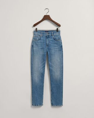 Gant vaaleat kulutuspestyt cropped slim farkut