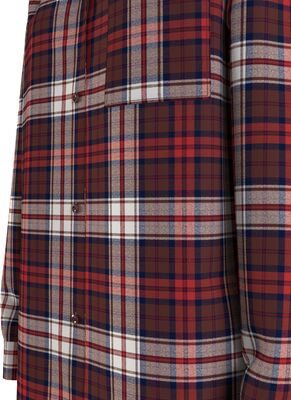Tommy HIlfiger viinipunainen flanelli yöpaita