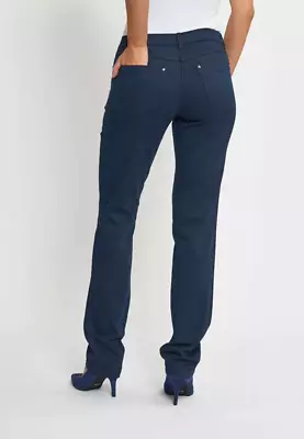 Laurie charlotte regular tummansiniset farkut pidennetyllä lahkeella