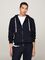 Tommy Hilfiger tummansininen hupullinen collegetakki