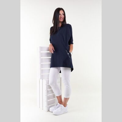 Blick Fang musta lyhythihainen trikoo tunika