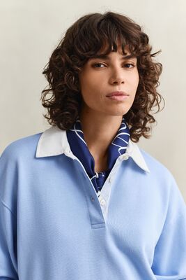 Gant vaaleansininen kauluksellinen collegepusero