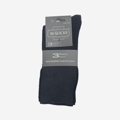Veniz musta kiristämätön diabetessukka 3kpl/paketti