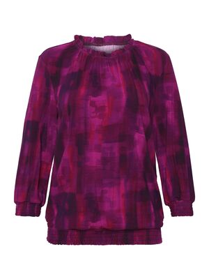 Signature fuksian sävyinen trikoopusero