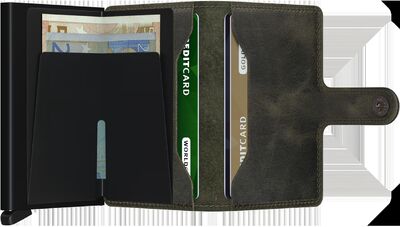 Secrid oliivinvihreä turvalompakko