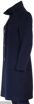 Flare musta suoralinjainen klassinen villakangastakki