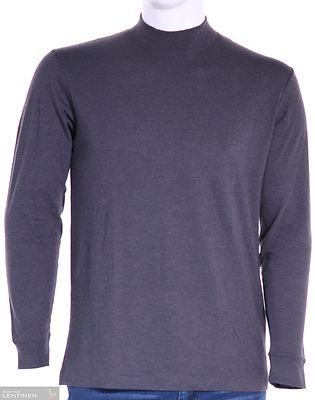 Ragman harmaa meleerattu pitkähihainen puolipoolo