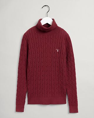 Gant tiilenpunainen neule poolo