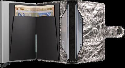 Secrid metallinhohto hopea turvalompakko