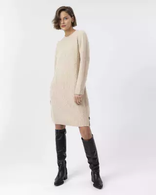 Holebrook hiekansävyinen neulemekko