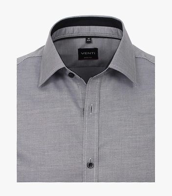 Venti harmasävyinen body fit kauluspaita