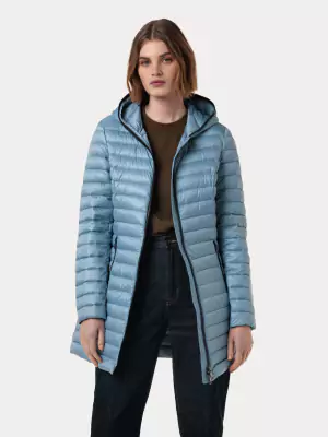 Reset heleä vaaleansininen kevyt untuvatakki