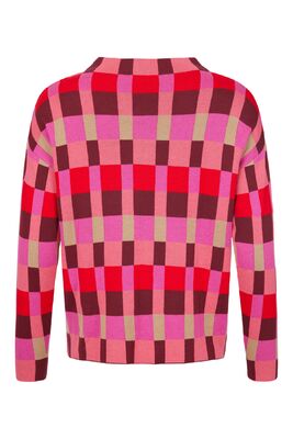 Ruutukuosinen värikäs neule