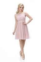 Dresseo hennon vaaleanpunainen lyhyt juhlamekko