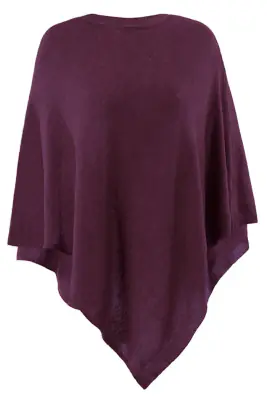 Lasessor luumunsävyinen Juolas -poncho
