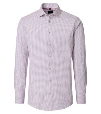 Venti pienikuvioinen punaisen sävyinen modern fit kauluspaita