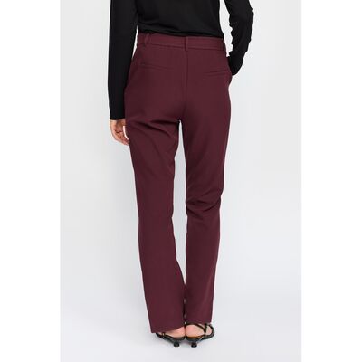 2-Biz viininpunaiset suorat housut