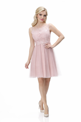 Dresseo hennon vaaleanpunainen lyhyt juhlamekko