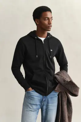 Gant musta hupullinen collegetakki