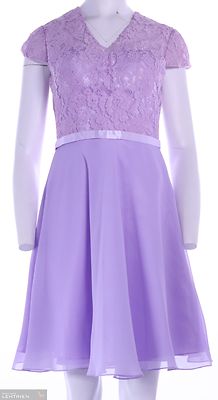 Vaalealila lyhyt juhlamekko Fashion New Yorkin mallistosta