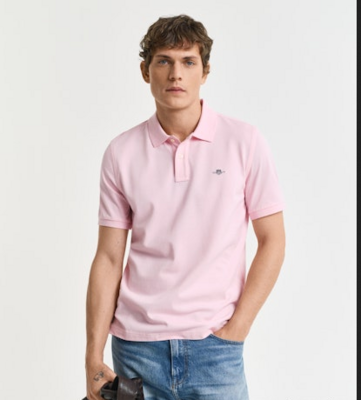 Gant pinkin sävyinen pikeepaita