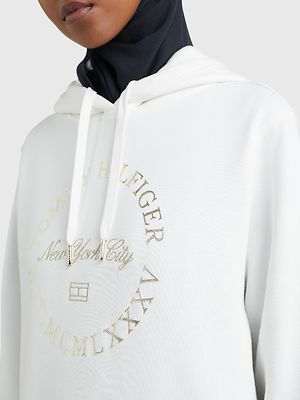 Tommy hilfiger valkoinen college huppari