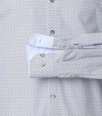 Venti siniharmaa modern fit kauluspaita pidennetyillä hihoilla