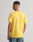 Gant keltainen t-paita pyöreällä pääntiellä