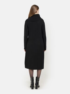 Signature musta neulemekko poolo kauluksella