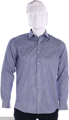 Petrifun sininen väljän mitoituksen kauluspaita