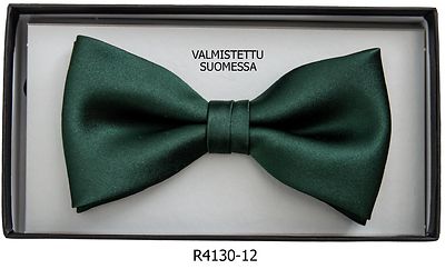 Matex tummanvihreä rusetti ja taskuliina