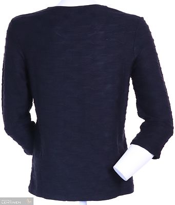 lebek musta kohokuvioitu trikoopusero