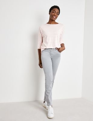 Gerry Weber vaaleanharmaat slim fit farkut