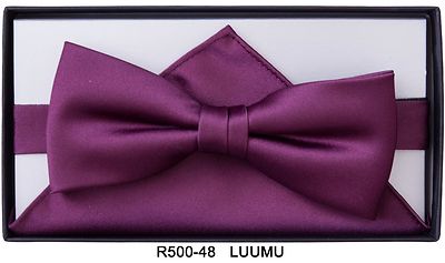 Matex luumunsävyinen rusetti sekä taskuliina