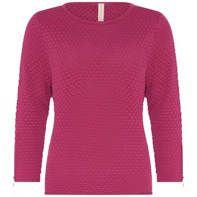 Skovhuus vadelman sävyinen puuvillaneule