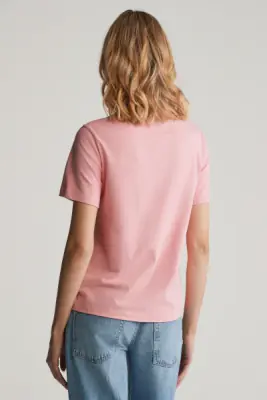 Gant brodeerattu pinkki t-paita