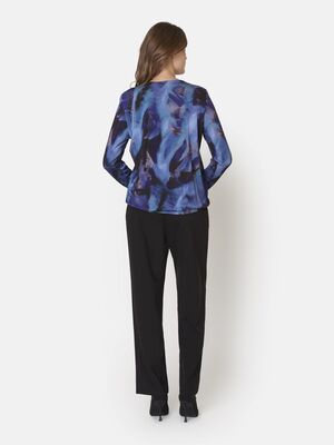 Signature sininen kuviollinen trikoopusero